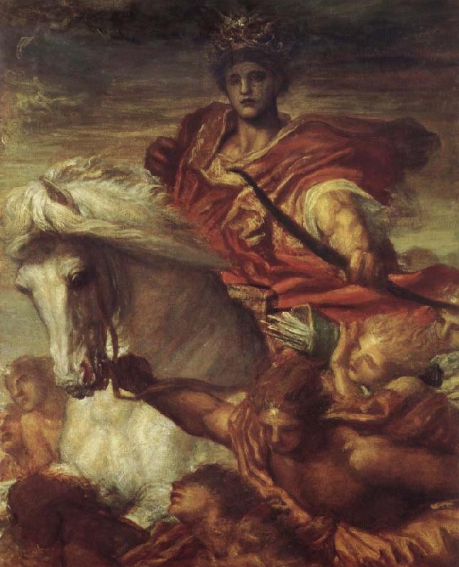 Georeg frederic watts,O.M.S,R.A. The Rider on the White Horse oil painting image